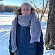 Pure wool scarf 'Warm gift'. Scarves. IRINA GRUDKINA Handmade Knitwear. Online shopping on My Livemaster.  Фото №2