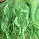 Mohair tress (green, herbal) (Hair for dolls). Doll hair. Hair and everything for dolls. My Livemaster. Фото №5
