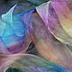 Scarf silk-chiffon, All colors of autumn,hand-painted,110h170 cm. Scarves. arkensoie Silkyway. My Livemaster. Фото №6