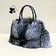 Silver Fox fur bag. Stylish ladies ' accessory №10. Classic Bag. Mishan (mishan). Online shopping on My Livemaster.  Фото №2