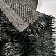 Ткань мех искусственный черный норка мутон лиса , Италия. Ткани. ТКАНИ OUTLET. Ярмарка Мастеров.  Фото №4