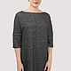 Dress classic straight knitted gray black solid color. Dresses. Yana Levashova Fashion. Online shopping on My Livemaster.  Фото №2