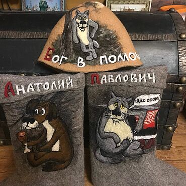 Обувь ручной работы. Ярмарка Мастеров - ручная работа Валенки ручной валки с рисунками по индивидуальному заказу. Handmade.
