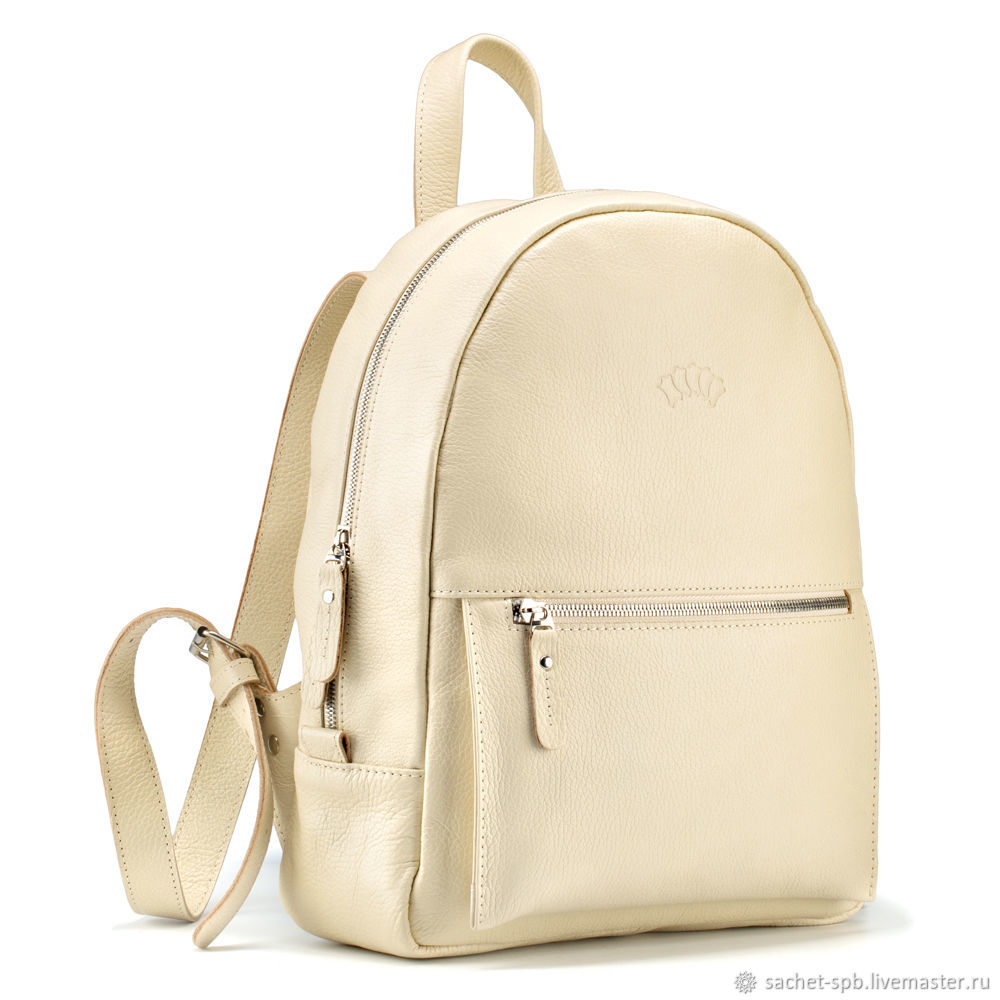 Кожаный рюкзак "Джессика" (бежевый) купить в интернет-магазине Ярмарка ...