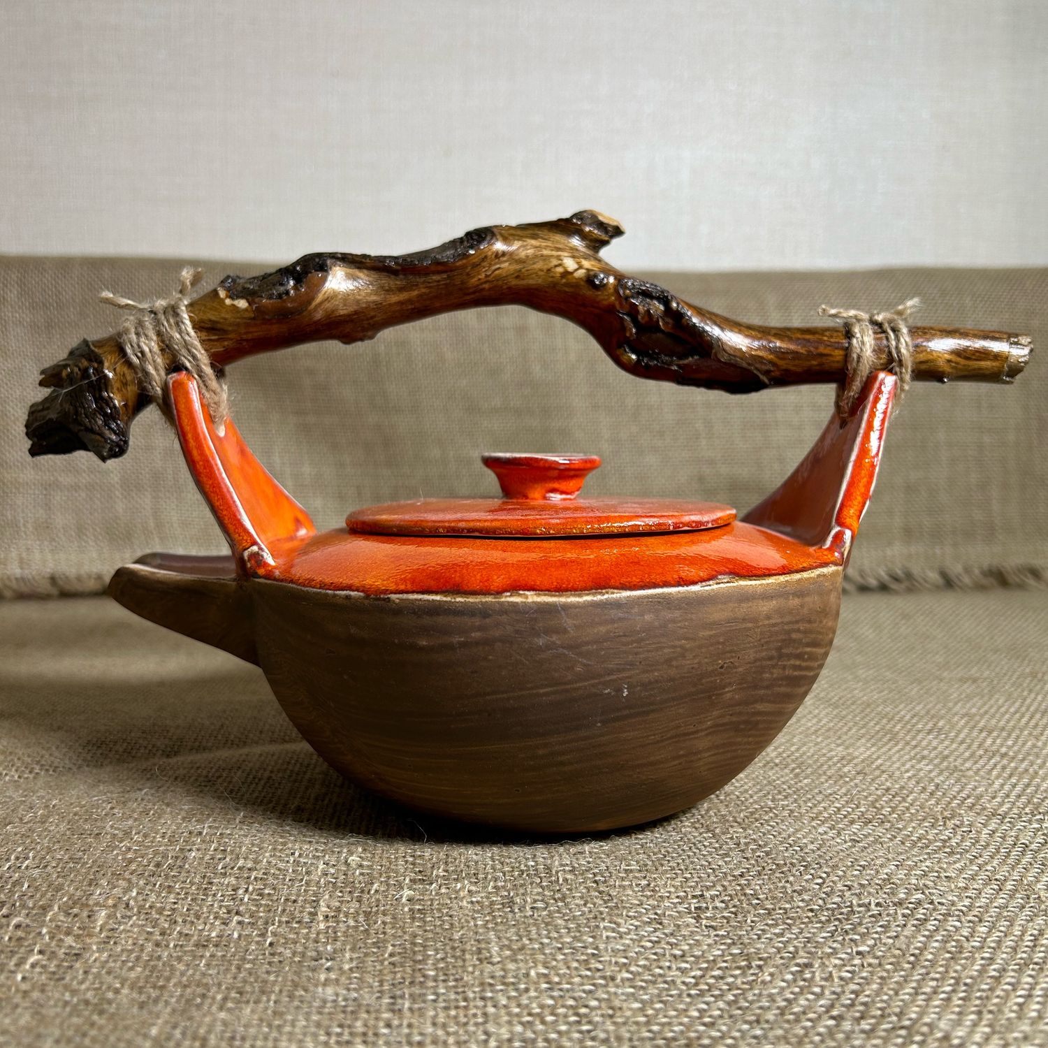 Чайник ручной работы с деревянной ручкой в интернет-магазине на Ярмарке ...