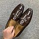 Loafers for men, made of genuine crocodile leather, in brown color!. Loafers. SHOES&BAGS. My Livemaster. Фото №5