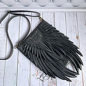Сумки и аксессуары handmade. Livemaster - original item Crossbody bag black 