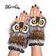 Mitts Owl brown long-eared. Mitts. 2sovy. Online shopping on My Livemaster.  Фото №2