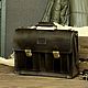 Мужской портфель "Nordman" (Нордман) Dark Brown, Портфель, Пенза,  Фото №1