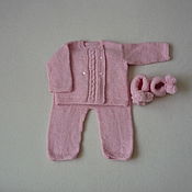 Одежда детская handmade. Livemaster - original item Knitted kit for girls. Handmade.