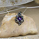 Silver pendant with amethyst 'Palus'. Pendant. Unusual Gemstone Jewelry. Online shopping on My Livemaster.  Фото №2