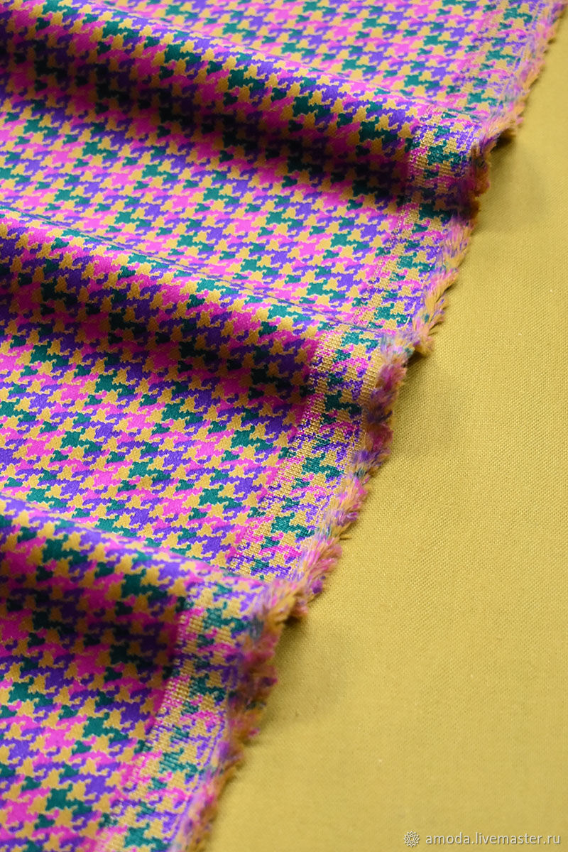 Бархат хлопковый итальянский куриная лапка в интернет-магазине на ...