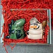 Сувениры и подарки handmade. Livemaster - original item New Year`s gift - a set (No. 2) of Christmas tree toys. Handmade.