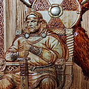 Картины и панно handmade. Livemaster - original item Panels: Jarl-the leader of the Vikings. Handmade.
