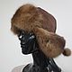 Women's hat with earflaps made of sable fur. Hat with ear flaps. VSEMODNO FUR. Online shopping on My Livemaster.  Фото №2