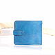 Order Men's leather wallet 'RHYTHM' (blue). CRAZY RHYTHM bags (TP handmade). Livemaster. . Wallets Фото №3