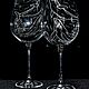 Dolphins. Pair of glasses. Wine Glasses. ArtGraving. My Livemaster. Фото №4