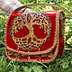 Leather bag 'Tree of life' - red, Classic Bag, Krasnodar,  Фото №1