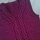 Knitted vest 'School' handmade. Vests. hand knitting from Galina Akhmedova. Online shopping on My Livemaster.  Фото №2