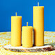 Набор из трёх свечей из вощины ручной работы, Свечи, Щелково,  Фото №1