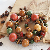 Украшения handmade. Livemaster - original item Beads made from natural materials. Handmade.