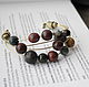 Author's bracelet made of bronze and natural stone. Bead bracelet. MintTiger. Online shopping on My Livemaster.  Фото №2