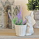 Order Hare with concrete planters for interior decoration Provence, Shabby, Vintage. Decor concrete Azov Garden. Livemaster. . Vases Фото №3