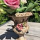 Vase 'Roses', porcelain, handmade, Bassano, Italy. Vintage vases. Dutch West - Indian Company. Online shopping on My Livemaster.  Фото №2