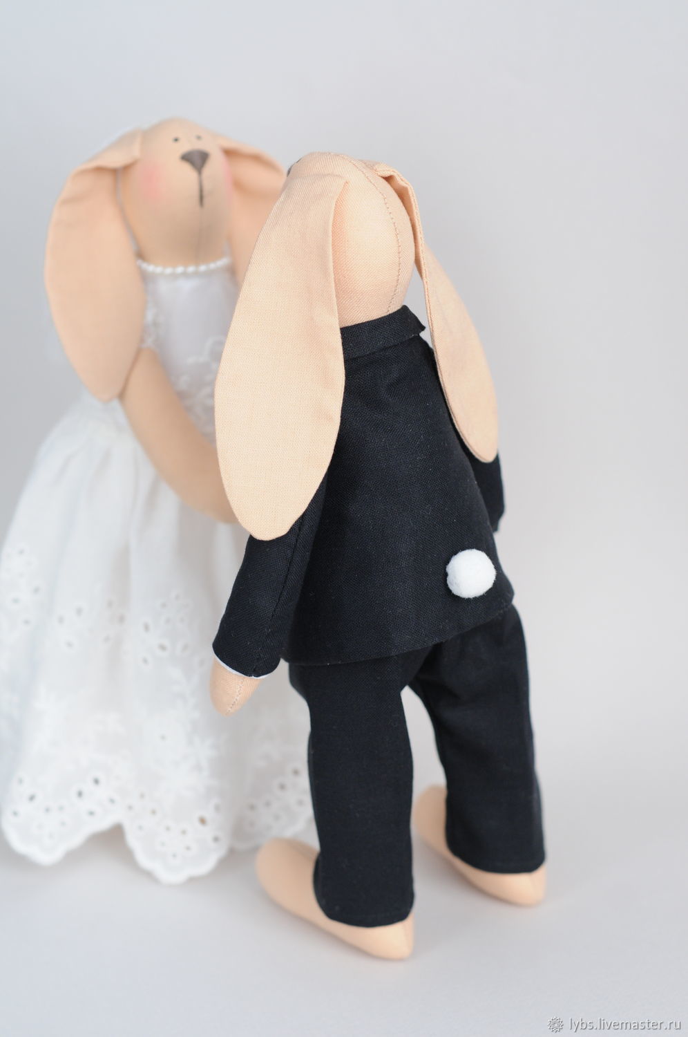 Зайка заяц кукла Тильда подарок декор серый лён платье день рождения дочке