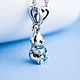 Заказать Кулон Михалыч, серебро, топаз (медвежонок с сердцем). Organic Jewelry. Серебро и золото. Ярмарка Мастеров. . Подвеска Фото №3