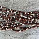   Кофейный микс из мелких стеклянных бусин 4 мм. Бусины. Королёк 2 (koroleck2). Интернет-магазин Ярмарка Мастеров.  Фото №2