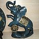 Elephants figurines and a plate. Feng Shui Figurine. anastasiya-5ix. My Livemaster. Фото №5