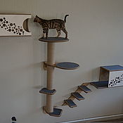 Зоотовары handmade. Livemaster - original item Wall complex for cats 