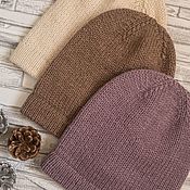 Аксессуары handmade. Livemaster - original item Merino hat with Alpaca. Handmade.