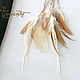 Order Beige feather headband. Feather earrings Magic Temptation. Livemaster. . Hairpins Фото №3