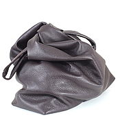 Сумки и аксессуары handmade. Livemaster - original item Oversized bag-A huge shoulder bag - brown string bag. Handmade.