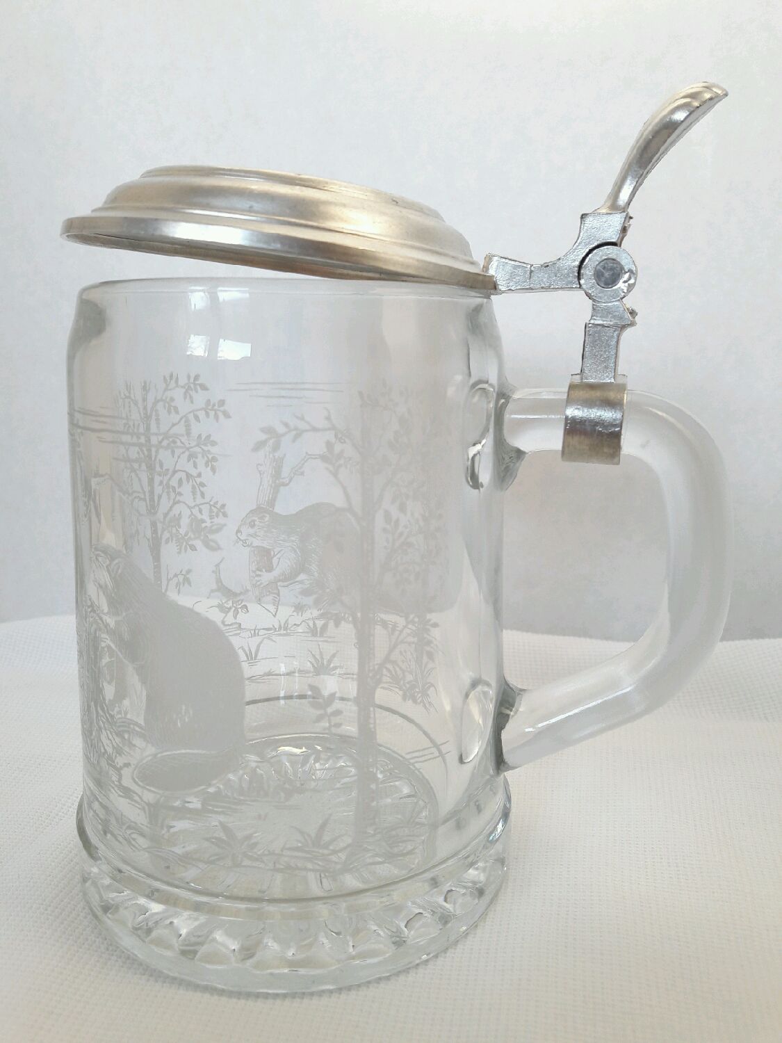 reserve. Glass beer mug with lid Germany купить на Ярмарке Мастеров