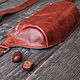 Сумка на пояс из натуральной кожи. Сумка "бананка". Поясная сумка. Leather Fish Crafts - Изделия из кожи. Ярмарка Мастеров.  Фото №5