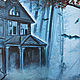 The house of blue light. 50x70 cm. Canvas, oil. Alek Gross. Pictures. Alek Gross. Интернет-магазин Ярмарка Мастеров.  Фото №2
