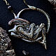 Колье "Alien" скульптура, миниатюра, персонаж фильма. Necklace. House Of The Moon Dew. Online shopping on My Livemaster.  Фото №2