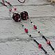 Chains for glasses: Red flower, Chain for glasses, Podolsk,  Фото №1