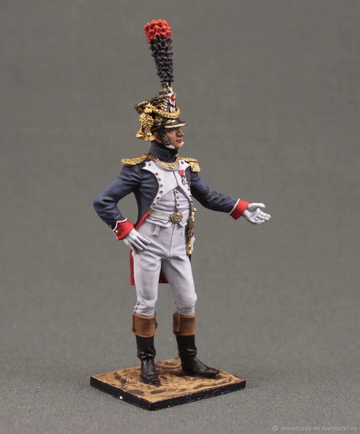 Dose Soldat Figur Napoleon 60mm 