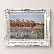 Картины и панно handmade. Livemaster - original item Oil painting: Sounds of the autumn forest. Handmade.