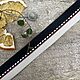 Заказать Тесьма репсовая в полоску с красной блестящей полоской, 20 мм. Фурнитура для шитья CDTaccessories. Ярмарка Мастеров. . Тесьмы Фото №3