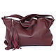 Crossbody Bag leather - crossbody bag burgundy with strap. Crossbody bag. BagsByKaterinaKlestova (kklestova). Online shopping on My Livemaster.  Фото №2