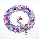 Bracelet bunch 'Freshness' crystal glass luxury. Bead bracelet. krasota-prirody. Online shopping on My Livemaster.  Фото №2
