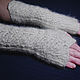 Women's knitted fingerless gloves Figure on the glass. Mitts. Warm Yarn. Online shopping on My Livemaster.  Фото №2
