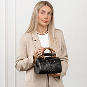 Сумки и аксессуары handmade. Livemaster - original item Women`s mini bag made of genuine crocodile leather IMA0801B1. Handmade.
