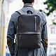 Men's leather backpack 'Tayler' (Brown), Men\\\'s backpack, Yaroslavl,  Фото №1