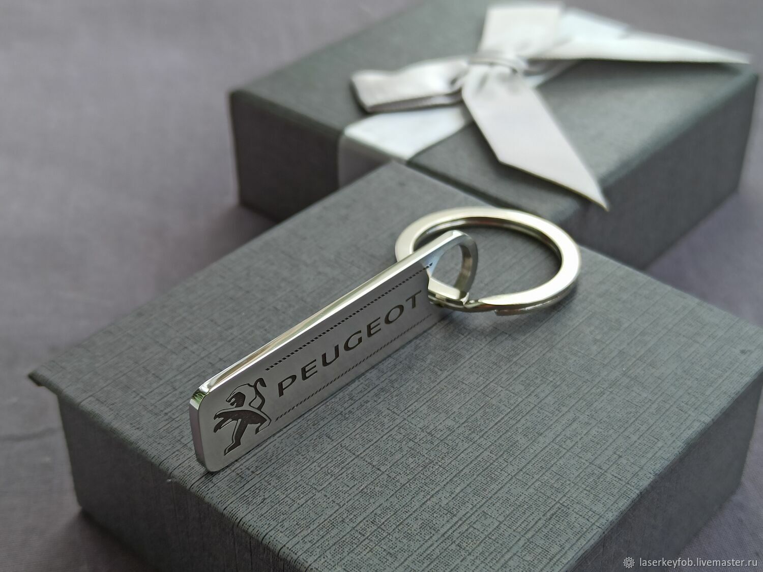Брелок с гравировкой в подарок (Peugeot) – заказать на Ярмарке Мастеров ...